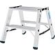 Marchepied double escamotable charge lourde 135, 2x2 marches, hauteur de travail 2,50m