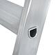 Marchepied double escamotable charge lourde 135, 2x2 marches, hauteur de travail 2,50m