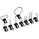 Set d'accroches Sortimo 9 pces pour WorkMo (plaque Alu)