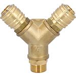 Répartiteur pneumatique NM 7,2, 2 groupes, avec filetage mâle