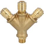 Répartiteur pneumatique NW 7,2, 3 groupes, avec filetage mâle