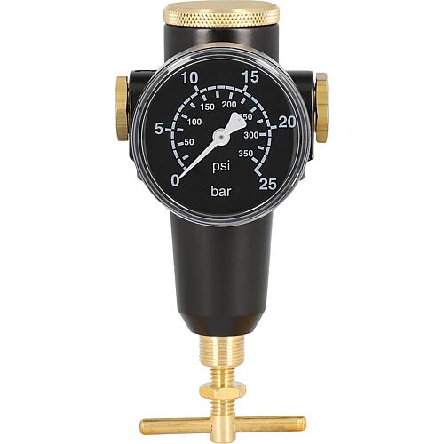 Pressostat pneumatique G1/4 + G3/8 Plage de reglage/bareme 0,5 - 16/25 Debit 1.000 l/min