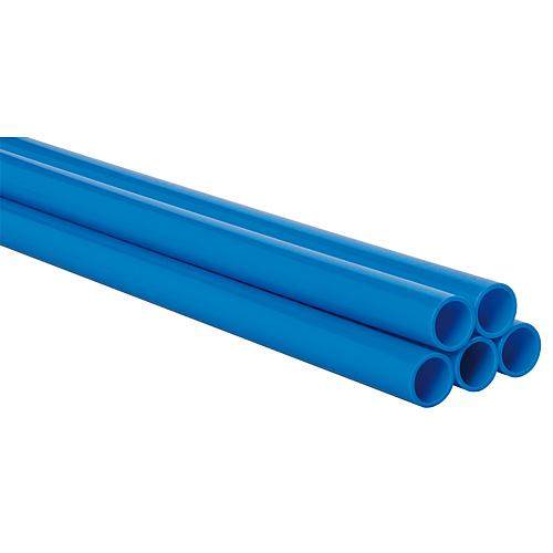 Tube polyamide, AD 22mm, ID 18mm Couleur : bleu, vendu en barres 20x3 m = 60 m