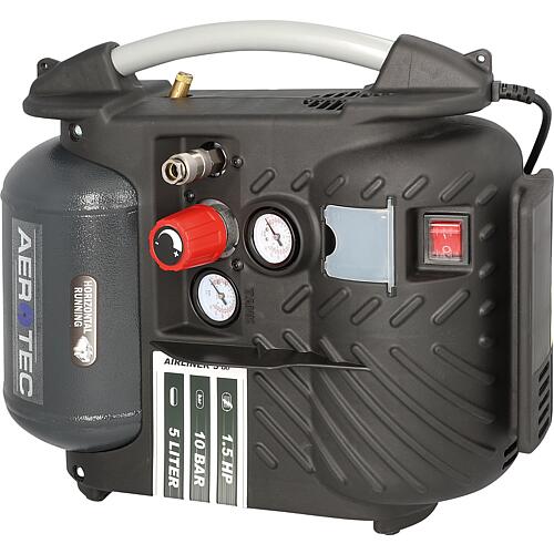 Compresseur à piston Aerotec Airliner 5 Go - 3400 tr/mn réservoir 5 litres 10b