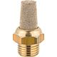Silencieux en bronze fritte avec ecrou laiton incruste G 1/4