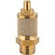 Silencieux reglable avec ecrou six pans en laiton G 1/4