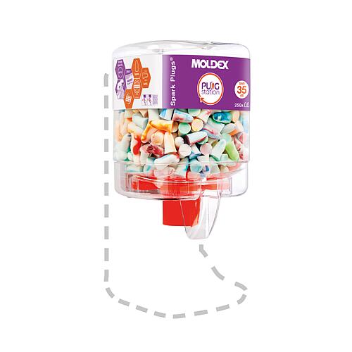 Distributeur de bouchons protège-oreilles, Spark Plugs Anwendung 1