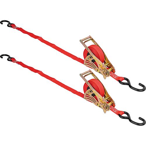 Sangle d'arrimage avec Mécanisme d'enroulement 25mm 400 kg 4,2m, Cond=2pcs