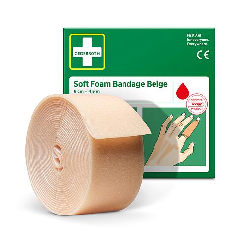 Pansement rapide/mousse Cederroth, beige, 4500x60mm