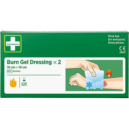 Compresses de gel pour brûlures Burn GEL Anwendung 1