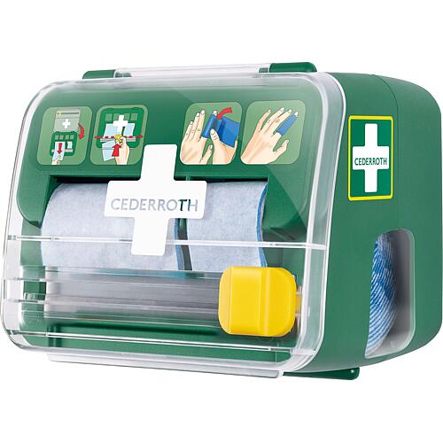 Distributeur de pansements rapides/mousses 2en1 Anwendung 2