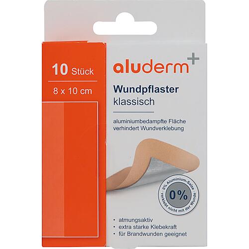 Pansement adhésif aluderm classique 8 cm x 10 cm, Cond. = 10 Pièces
