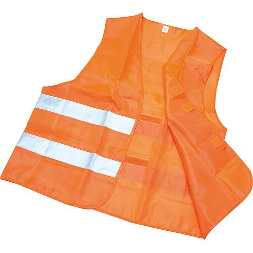 Gilet de sécurité EN 471 100% polyester 2 bandes réfléchissantes orange vif