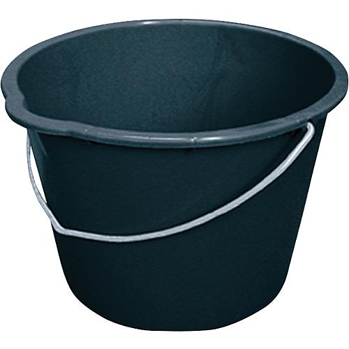 Seau de chantier 20L noir avec bec verseur emballage = 10 pces