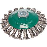 Brosses métalliques coniques avec filetage femelle M14, fil en acier inoxydable