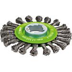 Brosse ronde BOSCH® avec porte-outil X-Lock  pour travailler le métal, Fil inox