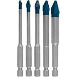 Jeu de forets pour carrelage EXPERT, 5 pièces