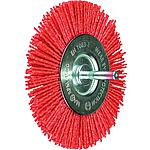 Brosse ronde synthétique non tressé, avec tige ø 6 mm