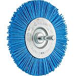 Brosse ronde synthétique non tressé, avec tige ø 6 mm
