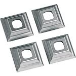 Lame réversible HM 21 x 21 mm adaptée à la fraiseuse d'encastrement pour support de gouttière sans fil 80 223 44