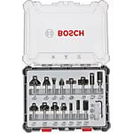 Kit de fraises BOSCH à queue de 8 mm, 15 pièces