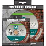 Disques à tronçonner diamantés Heller Universal Pro-Kit Ø125 x 22,23 & Ø230 x 22,23 mm, 2 pièces