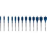 Foret à fraiser plat BOSCH EXPERT 13 pièces SELFCUT Ø 10/12/13/14/16/18/20/22/24/25/28/30/32mm, longueur 152 mm, admission hexagonale 1/4"