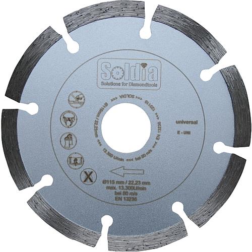 Disque à tronçonner diamanté E-UNIVERSAL Standard 1