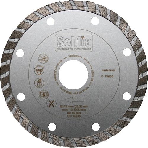 Disque à tronçonner diamanté E-TURBO Standard 1