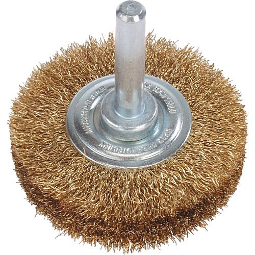 Brosses rondes, ø 6 mm Tige, fil de laiton Standard 1
