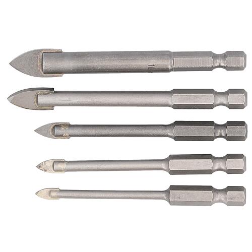 Kit de forets verre et carrelage QUICKBIT CERAMICMASTER, 5 pièces Standard 1