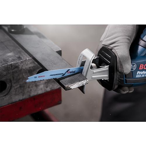 Lames de scie sabre avec manche universel S123XF pour métal Anwendung 1
