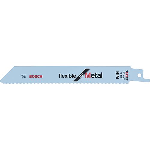 Lames de scie sabre BOSCH S922EF, L=150mm, 5 pieces, pour metal