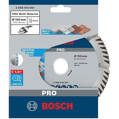 Disque diamant BOSCH standard pour universel D= 150 x 22,23 x 2,4mm