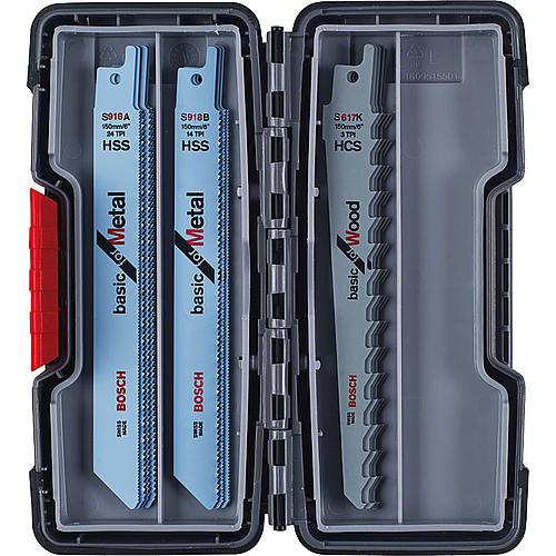 Kit lames de scie sabre BOSCH® pour bois et métal, 15 pièces Standard 1