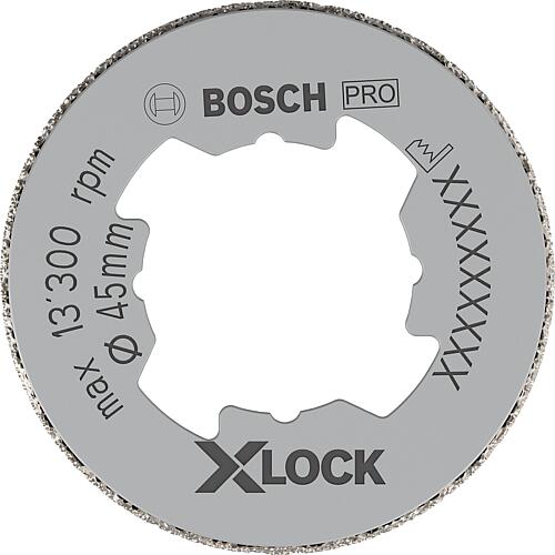 Foret a sec BOSCH® Diamant ac insert X - Lock Ø 45 mm