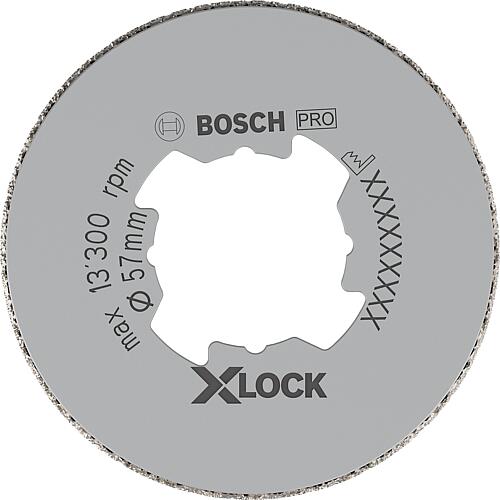 Foret a sec BOSCH® Diamant ac insert X - Lock Ø 57 mm