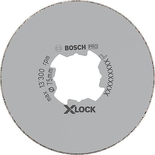Foret a sec BOSCH® Diamant ac insert X - Lock Ø 75 mm