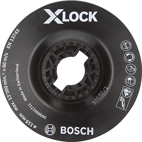 Disque d'appui BOSCH® soft ac insert X - Lock Ø 115 mm