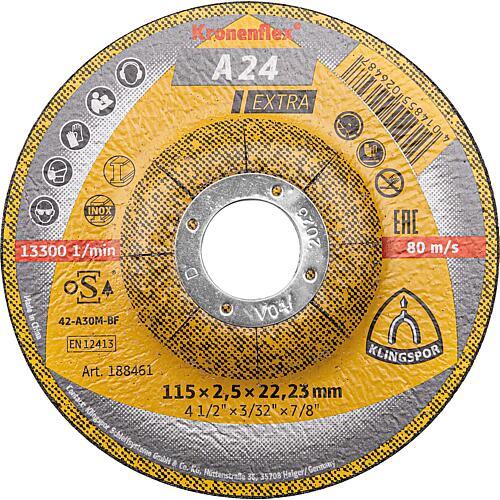 Disques à tronçonner A 24 Extra, Contre-coudé Standard 1