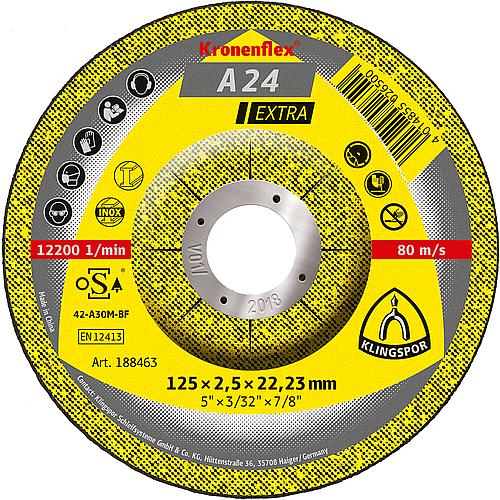 Disque à tronçonner Kronenflex® A 24 EXTRA, coudé, pour métal Standard 1