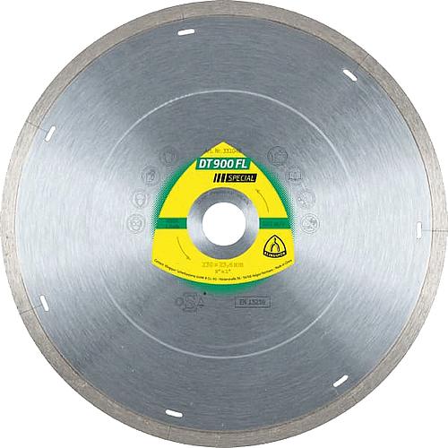 Disque diamant KLINGSPOR 230x22,23mm bord de coupe fermé avec fente laser