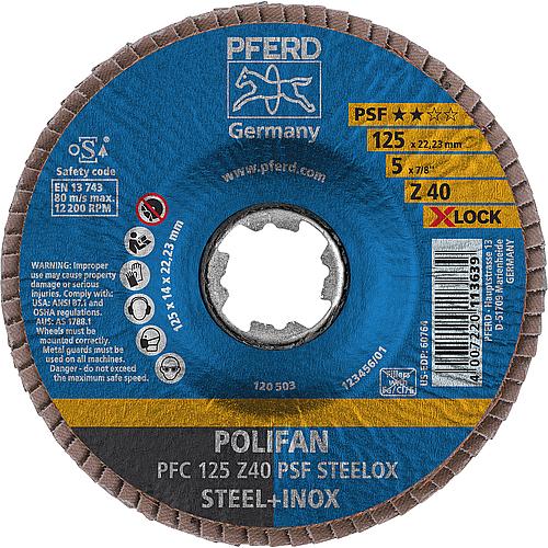 Disque de découpe à lamelles Polifan Z PSF PFC, Ø 125 mm X-Lock, Contre-coudé Anwendung 1