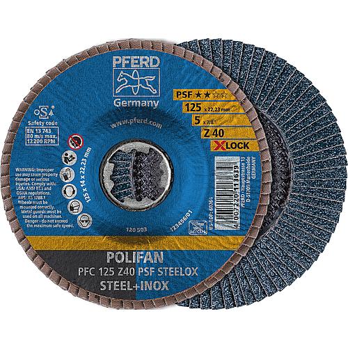 Disque de découpe à lamelles Polifan Z PSF PFC, Ø 125 mm X-Lock, Contre-coudé Standard 1