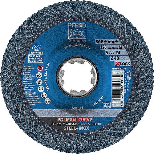 Disque de découpe à lamelles Polifan SGP PFR, Ø 125 mm X-LOCK, radial Anwendung 1