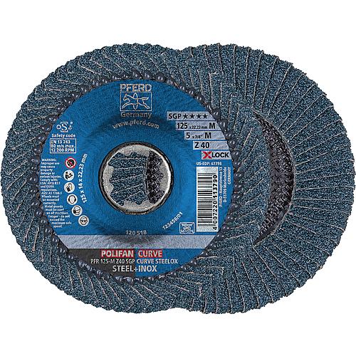 Disque de découpe à lamelles Polifan SGP PFR, Ø 125 mm X-LOCK, radial Standard 1