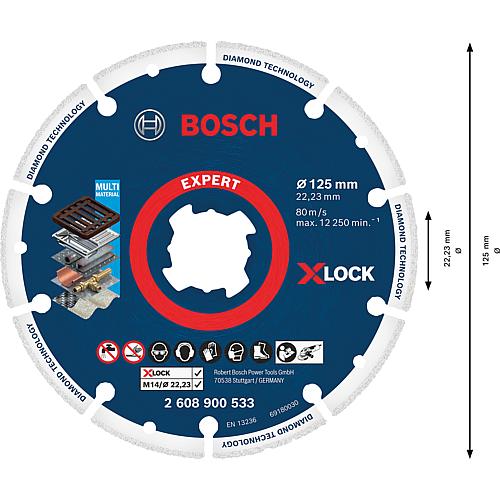 Disque de découpe diamanté Expert X-LOCK pour acier, armature, inox, fonte, cuivre, laiton, découpe à sec
 Anwendung 1