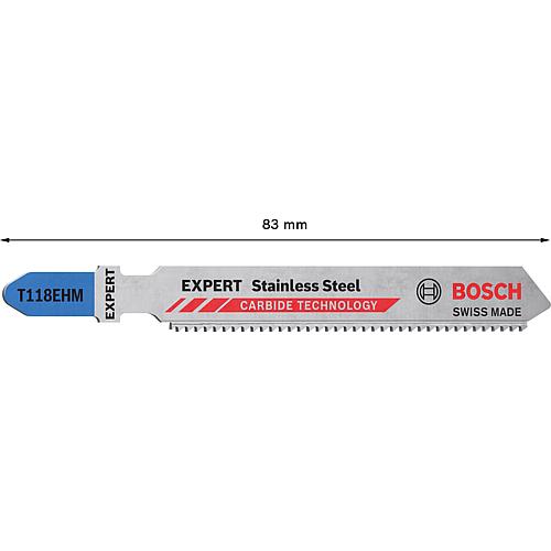 Lames de scie sauteuse T118EHM pour acier inoxydable, CARBIDE TECHNOLOGY Anwendung 1