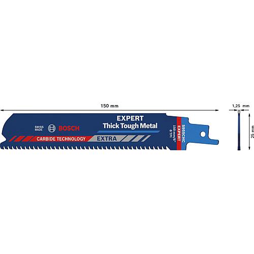 Lame de scie sabre S955CHM pour métaux très durs, TECHNOLOGIE CARBURE  Anwendung 1