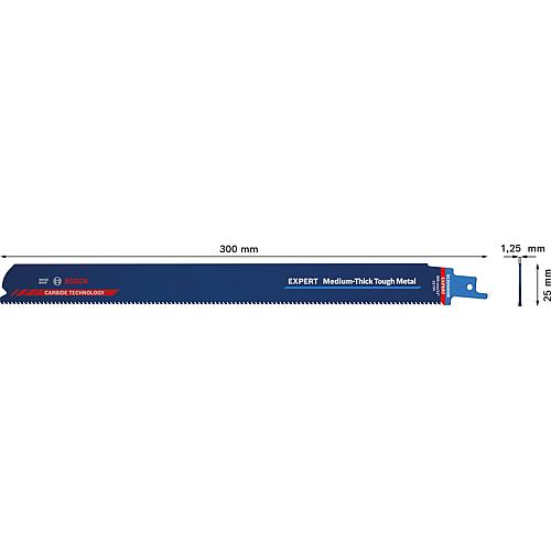 Lame de scie sabre Expert S1255HHM pour métaux durs, CARBIDE TECHNOLOGY Anwendung 1